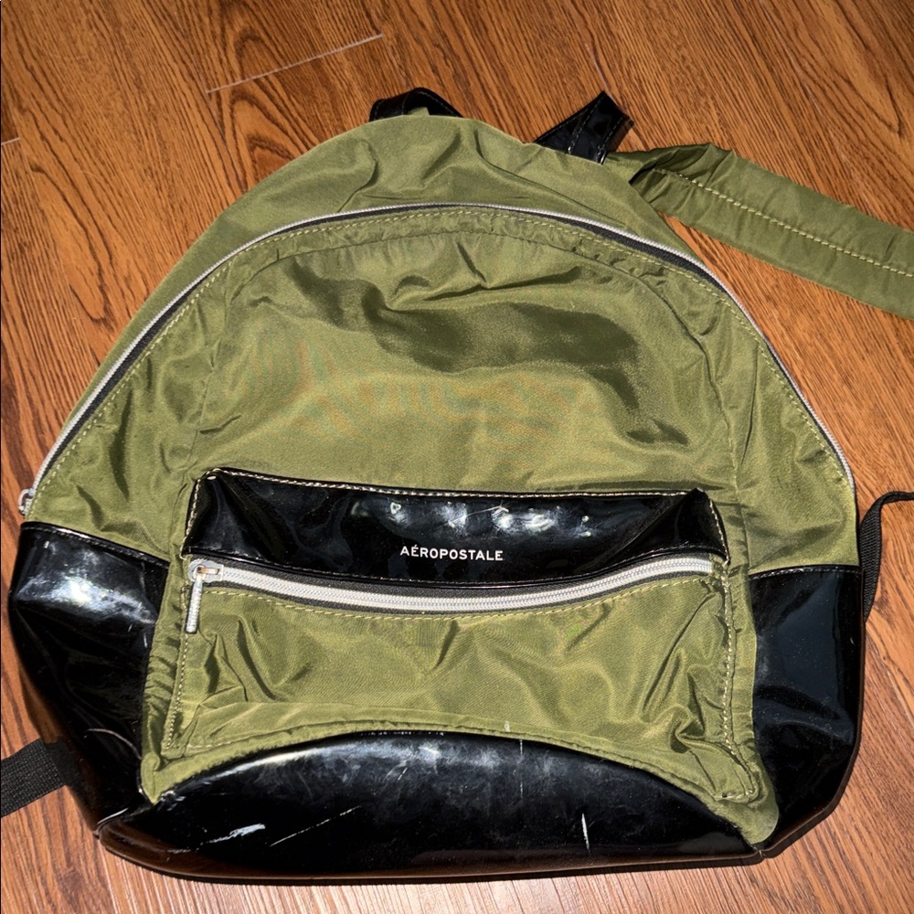 Aeropostale Olive and Black Men's Backpack